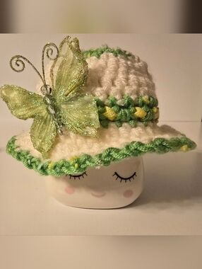 Spring Butterfly Marshmallow Mug Hat
